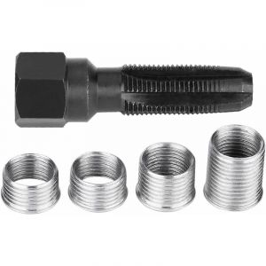 SNQ - Réparation des bougies d'allumage de 14 mm, 5 Pcs Bougie d'allumage en acier au carbone re-filetage du kit de réparation du kit d'outils avec