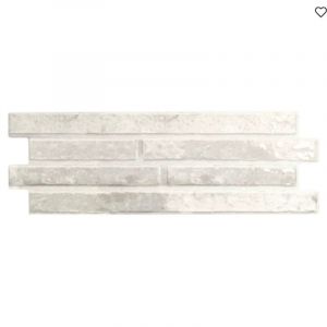R&eacute;flex Boutique - Carrelage mur effet zellige Mekn&egrave;s blanc poudr&eacute; satin&eacute; 15x45 cm