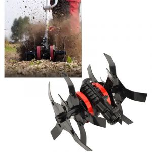 Roue de Désherbage pour Tondeuse – Tête de Débroussailleuse Indestructible, Roue à Gazon en Métal de 26 Mm avec 9 Dents, Accessoires Universels pour