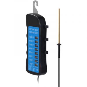 Testeur de tension,testeur de tension sans contact abs 600-7000V,testeur de clôture électrique à clip de poche détection de tension multi-lumière