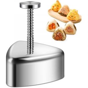 Onigiri Moule &agrave; Sushi, Moule &agrave; Boule de Riz Forme pour Onigiri Presse de Moule Triangle Cuisine Bento Sushi Onigiri Moule de Fabricant d'onigiri pour