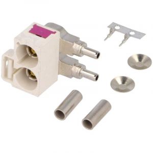 Adaptateur antenne Fakra angulaire double