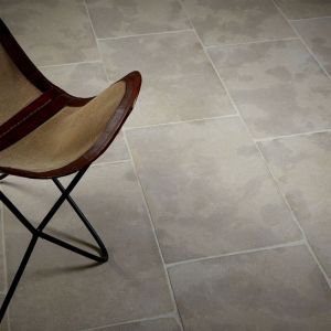 Carrelage effet pierre naturelle 60x40 cm &ndash; Couleur beige &ndash; Dalle de 0,24 m&sup2; pour rev&ecirc;tement int&eacute;rieur et ext&eacute;rieur
