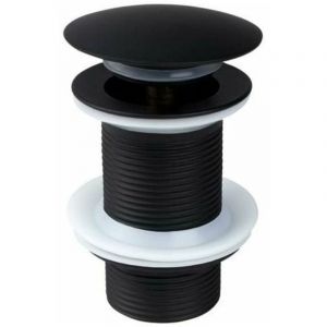 Bordure d'&eacute;vier noire sans trop-plein, bonde d'&eacute;vier universelle noire, bonde sans trop-plein, bonde sans trop-plein, bonde automatique pour lavabo