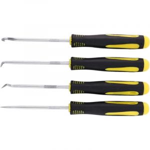 Sollbry - 4 pièces grattoir crochet outil ensemble huile joint extracteur caoutchouc joint torique crochet joint joint tournevis main outil de