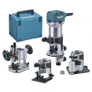 Makita - Affleureuse-défonceuse RT0702CX3J (4 en 1) 8mm 710W + Makpac