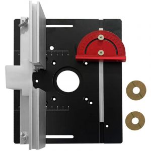 TONYSA able D&eacute;Fonceuse Plaque Aluminium Costume, Table Fraisage Insert Avec Support De Torsion Coud&eacute;, D&eacute;Fonceuse Plaque, Defonceuse A Bois Accessoire