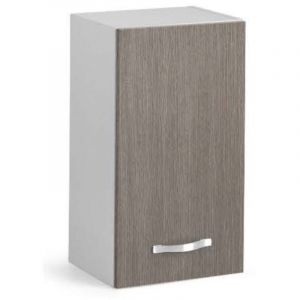 Azur Line - Kit de cuisine suspendu 1 porte 40x30x72h finition m&eacute;l&egrave;ze gris - S&eacute;jour