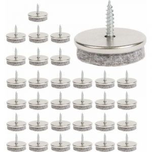 Patins Meubles 32 Pack Patin De Chaise, 28mm Diameter Patin Chaise. Patin Meuble Ave Feutres &eacute;pai De 5mm Sont Une Protection Id&eacute;ale Du Pied De