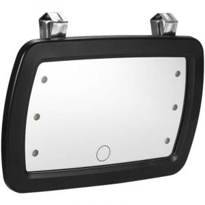 Miroir Pare-soleil de Voiture, Miroir de Courtoisie &agrave; 6 LED Miroir de Maquillage Automobile Miroir Cosm&eacute;tique avec Ecran Tactile pour Voiture Camion