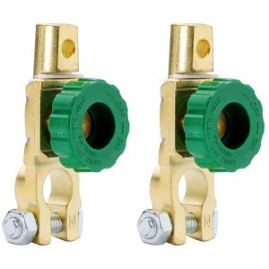 Pour 2X Interrupteur de Batterie Universel, Coupe Circuit Batterie 12 V 400 A Cosse Batterie Coupe Circuit Coupleur Separateur Batterie pour Voiture,