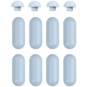 Amortisseur Universel WC,12 pcs Tampons pour abattant de WC,Tampon Universel pour Siège de Toilette Kit D'amortisseurs,Abattant wc Tampon de