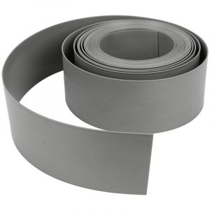 Vingo - swanew Bordure de jardin en pe Bordurette de jardin flexible Bordure de pelouse 2mm pavé gris 1000x12.5x0.2cm