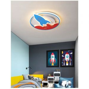 Plafonnier LED pour enfant, lustre avion, nuage, fus&eacute;e, neuf