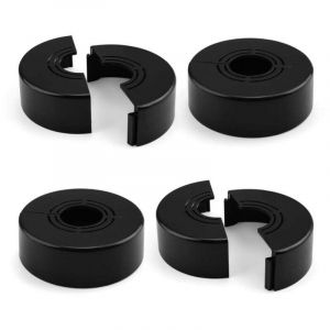 Rosace Mitigeur Douche 4 Pi&egrave;ces, Plastique Cache Tuyau Radiateur, Rosace 60 &times; 20 mm, R&eacute;glable, Installation par Pression, Mat&eacute;riau &Eacute;paissi, pour