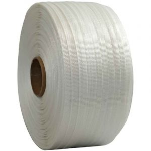 Feuillard de cerclage tress&eacute; ft 13 mm x 1100 m - Qualit&eacute; pro - Haute R&eacute;sistance 350kg - Feuillard textile pet - Tecplast