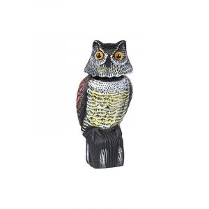 Répulsif à pigeons – Effaroucheur d'oiseaux en forme de hibou, répulsif à oiseaux épouvantail – repousse les pigeons, les corbeaux et plus encore.