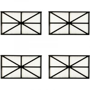 Lot de 4 Panneaux Filtres pour Robot Tiger Shark RCX70101PAK2 Noir - Choyclit