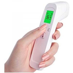 Thermometre medical Frontal Infrarouge médicale Thermometre sans Contact pour personne (Adulte Enfant bébé) et surface d'objet, Affichage LCD Option
