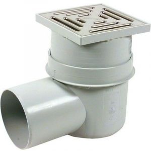 UPMANN Avaloir de cave 15x15 cm DN 100perpendiculaire, grille plastique - 80239