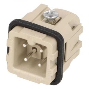 Wieland - Connecteur Rectangulaire M&acirc;le 3 Voies + Mise &agrave; Terre 10A