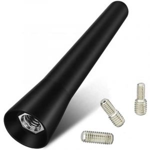 Antenne de toit universelle am ​​fm A442 pour autoradio, courte, 6,5 cm, en aluminium, pour vw Golf Polo Up, noire