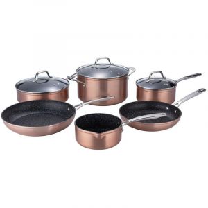 Set de 9 pi&egrave;ces cuivr&eacute; Greblon c&eacute;ramique - "H&eacute;ritage"