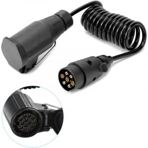 Rallonge de remorque, cordon de remorque de 2M, rallonge en spirale à 7-7 broches, câble adaptateur 12V, rallonge de remorque pour remorques de