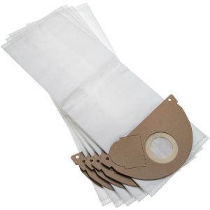 vhbw 5 sacs microfibres non tiss&eacute;es compatible avec K&auml;rcher 15, 2101, 2101 TE, 2111, 2301, 4000 Plus, 4000 TE, 5125 aspirateur 49.4cm x 17.2cm