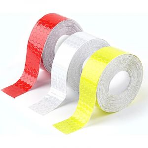 Ruban r&eacute;fl&eacute;chissant autocollant de 15 m, haute visibilit&eacute;, autocollant r&eacute;fl&eacute;chissant d&eacute;coupable, ruban r&eacute;fl&eacute;chissant de 2 cm pour v&eacute;los, remorques et