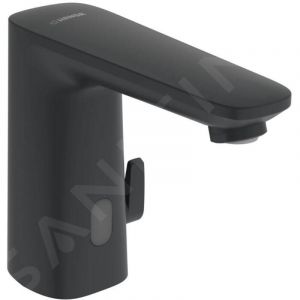 Hansa - Electra - Mitigeur thermostatique &eacute;lectronique de lavabo, &agrave; piles, Bluetooth, noir mat 9210221933