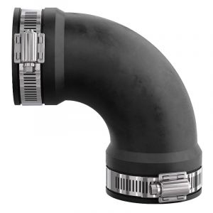 Gebo - Coude flex multi-tuyaux (pvc, métal, céramique, béton) longueur 80mm Ø30/38