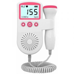 Moniteur de fr&eacute;quence cardiaque Doppler f&oelig;tal pour b&eacute;b&eacute; pour grossesse 50-240 BPM Plage de mesure 2.5 MHz D&eacute;tecteur de fr&eacute;quence cardiaque f&oelig;tale