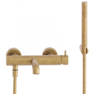 Cristina Ondyna - Bain/Douche Triverde + Kit Douchette/Flexible/Sup Or Brosse Robinetterie triverde TV18096P