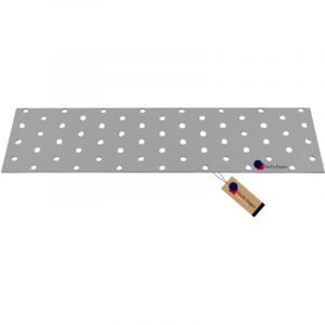 GeZu Impex Plaques d'assemblage plates Galvanis&eacute; 80 x 300 mm fixation m&eacute;tal patte de perfor&eacute;e connecteurs plats