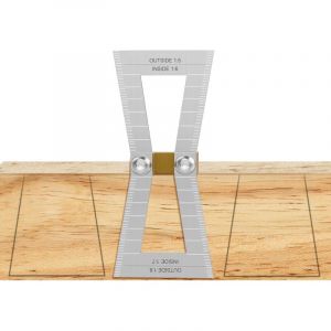 Gabarit &agrave; queue d'aronde, outil de mesure pour assemblage manuel, gabarit &agrave; queue d'aronde aux &eacute;chelles 1:5-1:6 et 1:7-1:8 pour le travail du bois