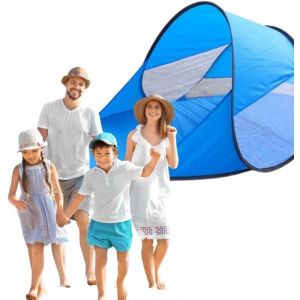 Grande tente de plage, parasol auto-pla&ccedil;ant, &eacute;cran de plage, jardin XXL