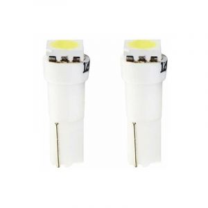 Cyclingcolors - 2x ampoule led blanc 12V T5 W2,1x4,6D 0,24W 1x smd 5050 voiture remorque moto camion