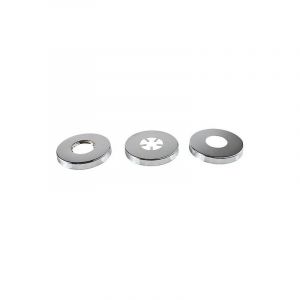 Rosace coulissante Stedo Design diam. 80 mm, h 10 mm, d 27 mm laiton chromé bg