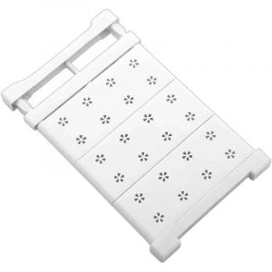 &Eacute;tag&egrave;re extensible en m&eacute;tal &agrave; tension pour placard, avec s&eacute;parateur r&eacute;glable, id&eacute;ale pour armoire, penderie, placard de cuisine ou salle de bain.