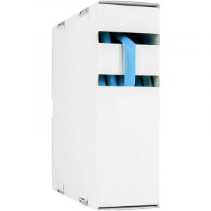 Hongshang - 211124368 Gaine thermorétractable sans colle bleu 1.60 mm 0.80 mm Taux de retreint:2:1 15 m