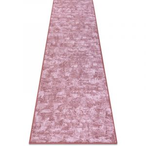 Rugsx - Tapis de couloir solid rose pâle 60 béton pink 120x330 cm