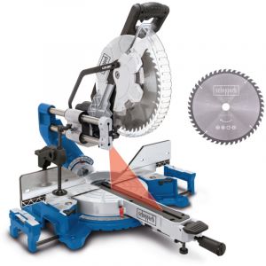 [JAMAIS UTILIS&Eacute;] Scheppach Scie &agrave; onglet radiale HM305SL &ndash; 2000 W - Hauteur & largeur de coupe 340/104 mm - Lame &Oslash;305 mm / 48 dents - D&eacute;marrage