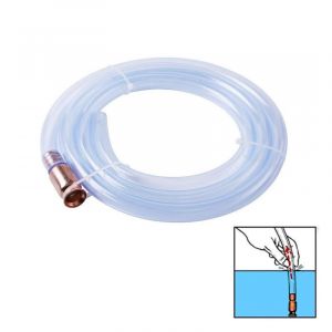 Pompe Siphon de Transfert(1.8m), Siphon Essence,Tuyau Siphon Carburan, Tuyau Pompe Essence Manuelle pour Eau/Essence/Carburant Tuyau Siphonnage