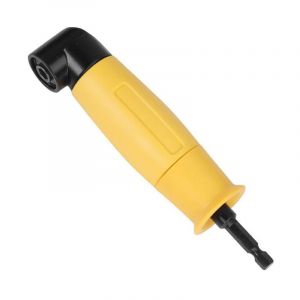 Fitags - 90 Degrés Perceuses à Angle Droit Adaptateur Jaune Tournevis a Renvoi d'Angle Coudé 6.35mm Tige Hexagonale Pilote et Tournevis Drill