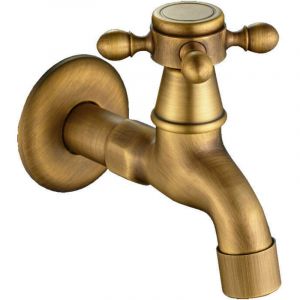 Ahlsen - Robinet En Laiton Antique, Jardin D&eacute;coratif Garden M&eacute;langeur D'ext&eacute;rieur Machine &agrave; Laver Vintage Europ&eacute;en Vintage Unique Montage Mural