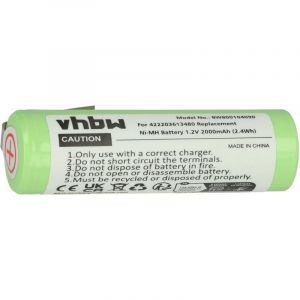Vhbw - Batterie compatible avec Philips Norelco T600, T6000, T660, T700, T7000, T7500 rasoir tondeuse &eacute;lectrique (2000mAh, 1,2V, NiMH)