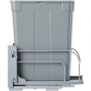 Mophorn Poubelle coulissante sous &eacute;vier 33 L, syst&egrave;me de tri des d&eacute;chets avec glissi&egrave;res m&eacute;talliques &agrave; fermeture douce, solution pratique pour