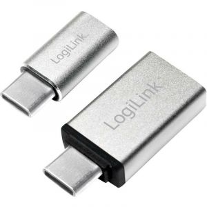 Usb 3.0 Adaptateur [1x usb-c® mâle - 1x usb 2.0 femelle Micro-B, usb 3.0 femelle type a] AU0040 R708491 - Logilink