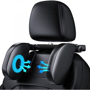 Repose Tete Voiture, Cale Tete Enfant Voiture, Maintien Cale-Têtes pour Sièges Auto de Voyage avec Mousse à Mémoire, Idéal pour Dormir Dans la